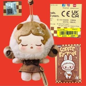 SKULLPANDA Specialty Barista Plush Pendant POP BEAN POP MART NIB
